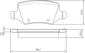 Комплект тормозных колодок 37146 OE A.B.S.